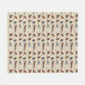 Dekhoorn Frenzy Fleece Blanket (crème) (Voorkant (Horizontaal))