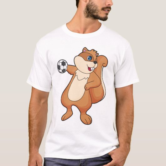 Dekhoorn Handbalspeler Handball T-shirt (Voorkant)