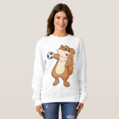 Dekhoorn Handbalspeler Handball Trui (Voorkant volledig)