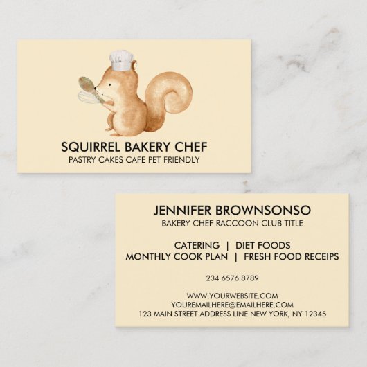 Dekhoornbakkerij Visitekaartje (Voorkant / Achterkant)