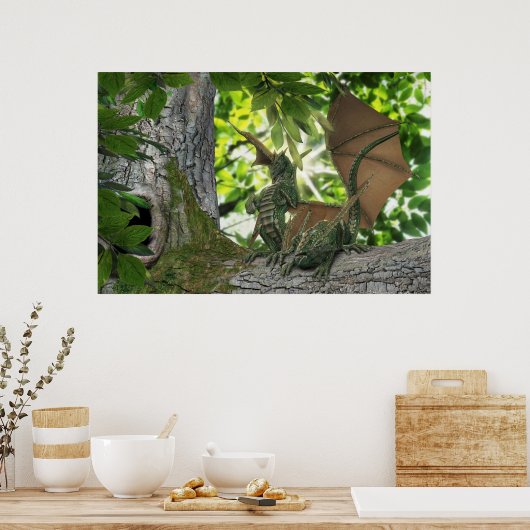 Dekhoorndragons Poster (Keuken)