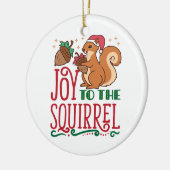 Dekhoornjestrij aan de eekhoorn keramisch ornament (Links)