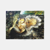 Dekhoornvlooiendeken Fleece Deken (Voorkant (Horizontaal))