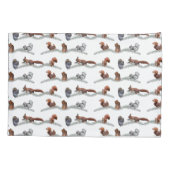 Dekhoornvlooienkoffers (kies kleur) kussensloop (Achterkant-Links)