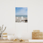 dekhuis met adirondack-stoelen en poster (Keuken)