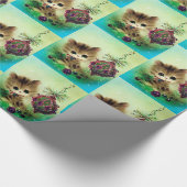 Dekkat-feestdag in de azijnretro cadeaupapier (Hoek)