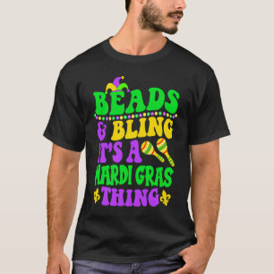 Dekken en lenen Het is een mardi gras-ding carnava T-shirt