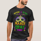 Dekken en lenen Het is een mardi gras-mannetje. T-shirt (Voorkant)