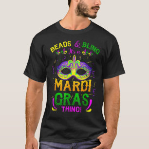 Dekken en lenen Het is een mardi gras-mannetje. T-shirt