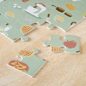 Dekken en taarten in de keuken legpuzzel (Zijkant)