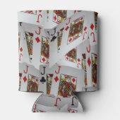 Dekken in een gelaagd patroon, stommerhouder blikjeskoeler (Achterkant)