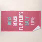 Dekken van de zomerkeuken van Nantucket Red Pool B Strandlaken (Voorkant)