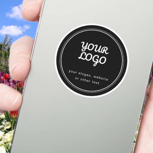 Dekkend of Transparant Uw Logo Stijlvol Bewerkbaar Sticker