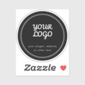 Dekkend of Transparant Uw Logo Stijlvol Bewerkbaar Sticker (Vel)