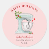 Dekkerbakkers Mixer Holiday Ronde Sticker (Voorkant)