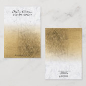 Dekkerfolie-juwelen voor marmer visitekaartje (Voorkant / Achterkant)