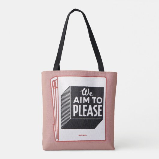 dekking in het matchbook We streven ernaar Tote Bag (Achterkant)