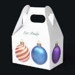 Dekking met kerstcadeau, vakantieverpakking bedankdoosjes<br><div class="desc">Sparen het het verpakken document en gebruik in plaats daarvan deze kleine cadeaudoos. Pas het met JOUW NAAM en de NAAM van de ONTVANGER aan.</div>