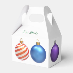 Dekking met kerstcadeau, vakantieverpakking bedankdoosjes