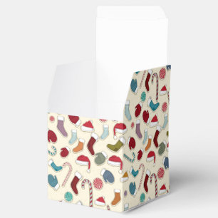 Dekking met kerstcadeau, vakantieverpakking bedankdoosjes