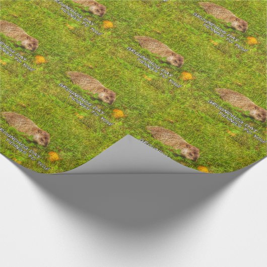 Dekking op de dag van de grond! cadeaupapier (Hoek)