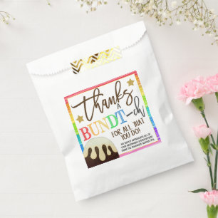 Dekking van de trottokake Treat Favor Bags Bedankzakje