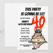 Dekking van de verjaardag in brand met een Kaart v (Voorkant / Achterkant)