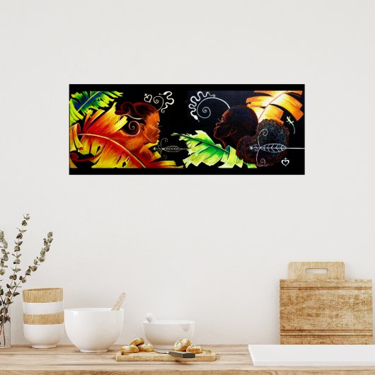 Dekking van Eden: vuur en blazen - Afdruk II — Pas Poster (Keuken)