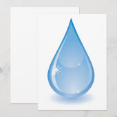 Dekking van het afluisteren van water kaart (Voorkant / Achterkant)