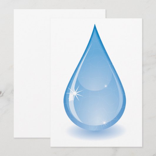 Dekking van het afluisteren van water kaart (Voorkant / Achterkant)