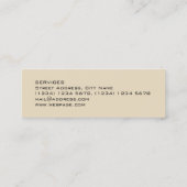 Dekking van het de draad de grafische afbeelding mini visitekaartje (Achterkant)