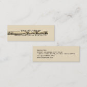 Dekking van het de draad de grafische afbeelding mini visitekaartje (Voorkant / Achterkant)