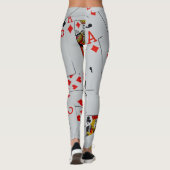 Dekking van speelkaarten, dames en heren, Leggings (Achterkant)
