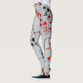 Dekking van speelkaarten, dames en heren, Leggings (Links)