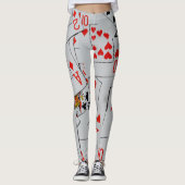Dekking van speelkaarten, dames en heren, Leggings (Voorkant)