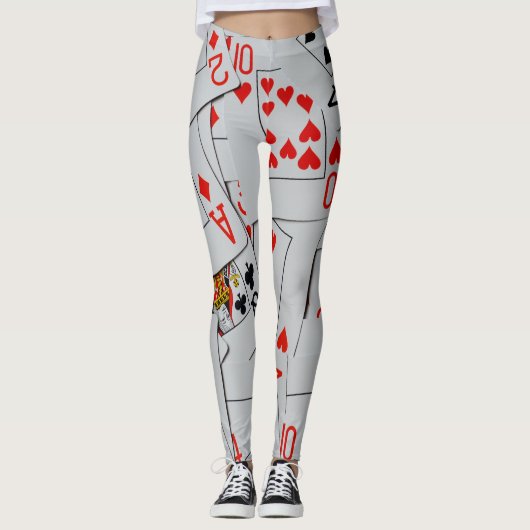 Dekking van speelkaarten, dames en heren, Leggings (Voorkant)