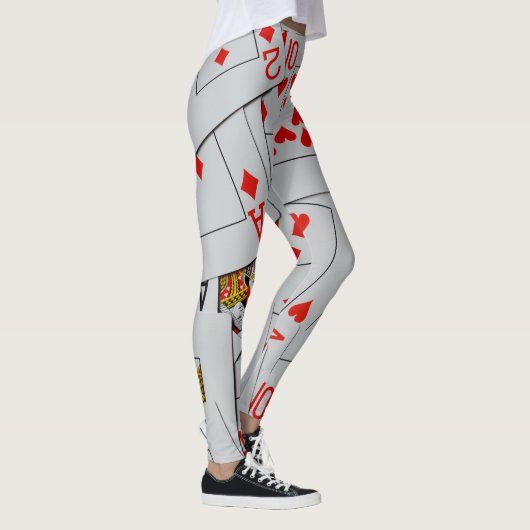Dekking van speelkaarten, dames en heren, Leggings (Rechts)