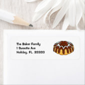 Dekking voor kerstmis gedecorbeerd etiket (Insitu)