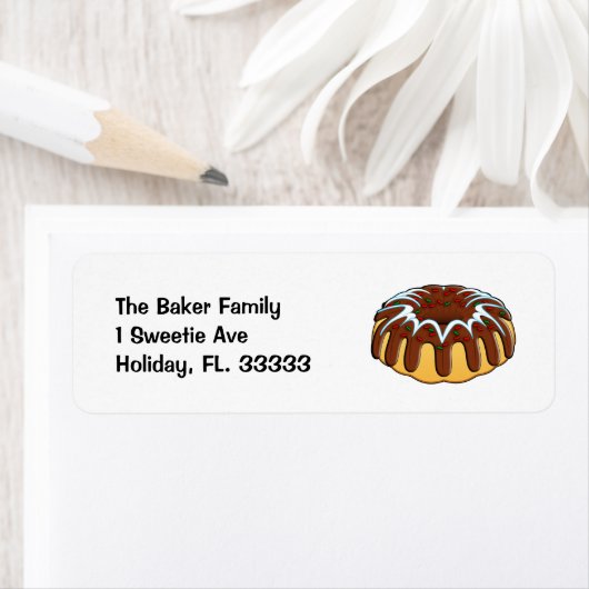 Dekking voor kerstmis gedecorbeerd etiket (Insitu)