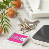 Dekking voor periodieke tabelcodes sleutelhanger (Zijkant)