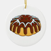 Dekkookplaat gedecorbeerd voor kerstavond Klassiek Keramisch Ornament (Voorkant)