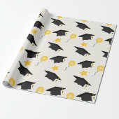 Deklaag Patroonballonnen met grijze munt Cadeaupapier (Uitgerold)