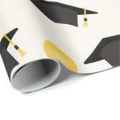 Deklaag Patroonballonnen met grijze munt Cadeaupapier (Rol Hoek)