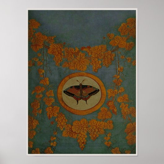 Deklaag van vlinderzijde ~ Poster 16x12 (Voorkant)