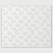 Deklaag White Gold Metallic Cadeaupapier (Vlak)