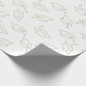 Deklaag White Gold Metallic Cadeaupapier (Hoek)