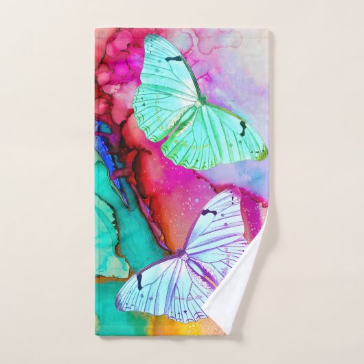  deklet van de bilvlinder bad handdoek (Handdoek)