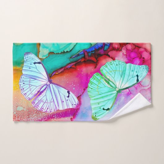  deklet van de bilvlinder bad handdoek (Handdoek)