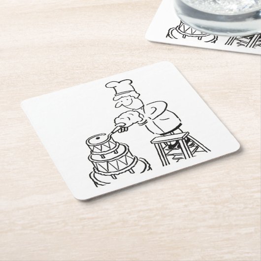 Dekmaker Decoratieve reukzak Kartonnen Onderzetters (Schuin)