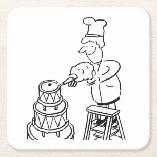 Dekmaker Decoratieve reukzak Kartonnen Onderzetters